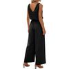 Women's Jumpsuit, Color, Casual And Loose, Vintage Jumpsuit With Pockets