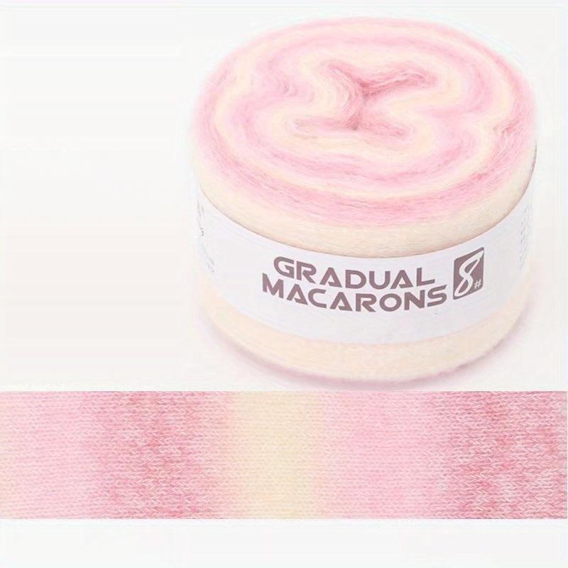 6pcs Gradient Yarn Chunky Polyester Knitting Bundle for Gloves & Hats - Multicolor Ombre, 600g DIY Yarn