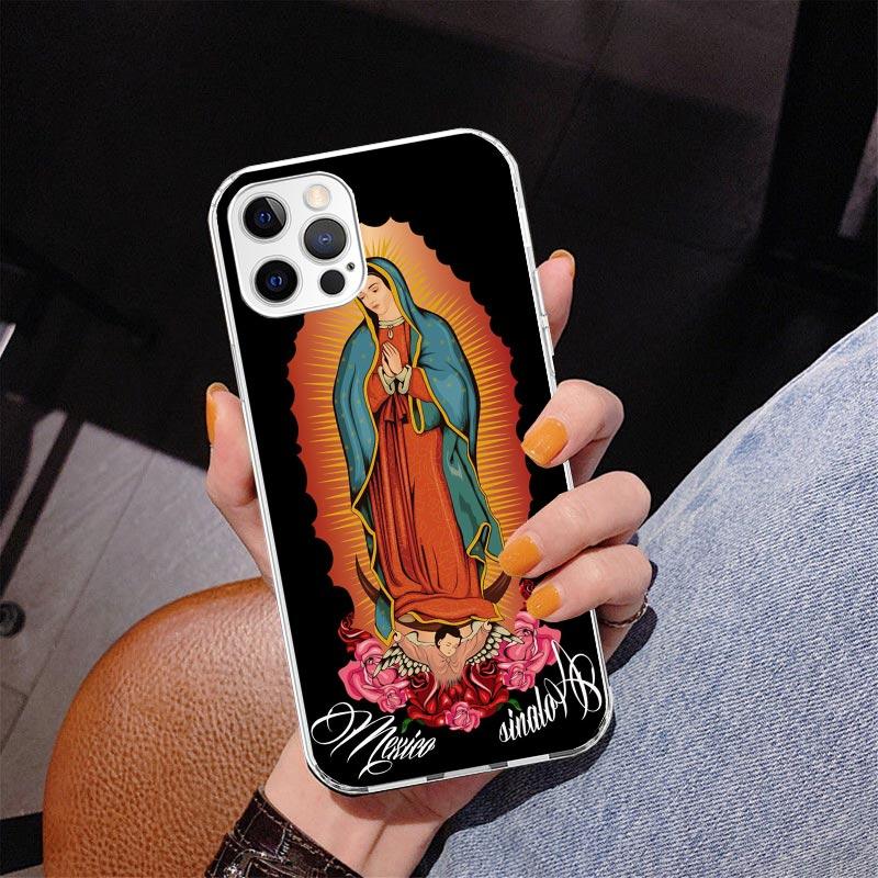 Virgin De Guadalupe Virgen Mary Phone Case For iPhone 17 Air 16 Pro Max 16E 15 + 14 Plus 11 12 13 Mini 7 8 SE Gift Print Cover F
