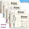 Conjunto de Livros de Traçado de Anatomia Buryman: 4 Volumes para Prática de Estrutura de Figuras de Esboço