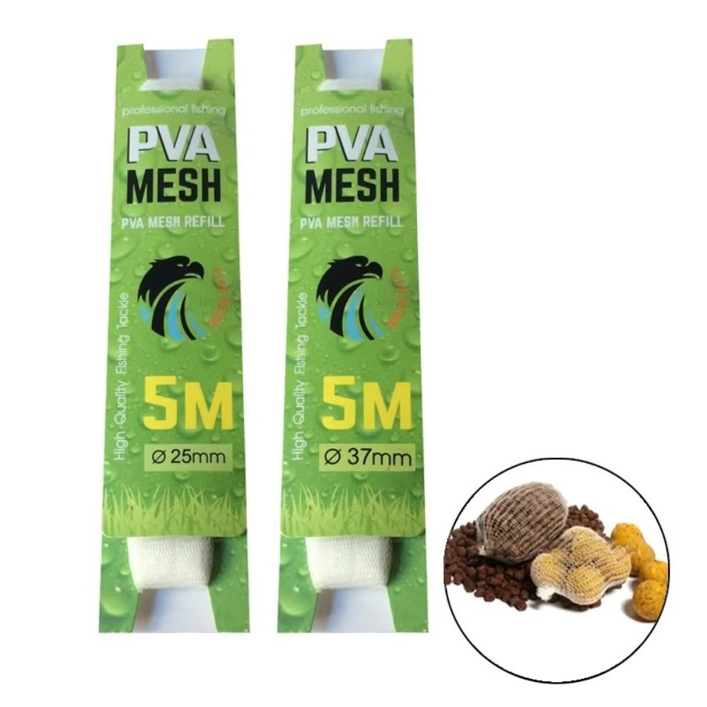 5M Length PVA Fishing Mesh Water-soluble Fishing Lures Bait Wrap for Carp Fishing