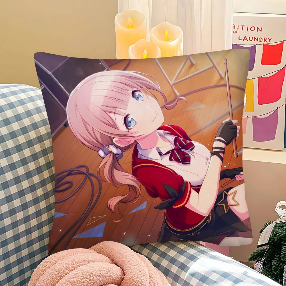 1Pc Honami Mochizuki Pillow Case Fashion Square Pillowcase Bedroom Sofa Room Ins Decoration Leisure