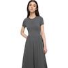 Gap Logo Embroidered Slim Fit Round Neck Short Sleeve Dress Women Dresses 902797