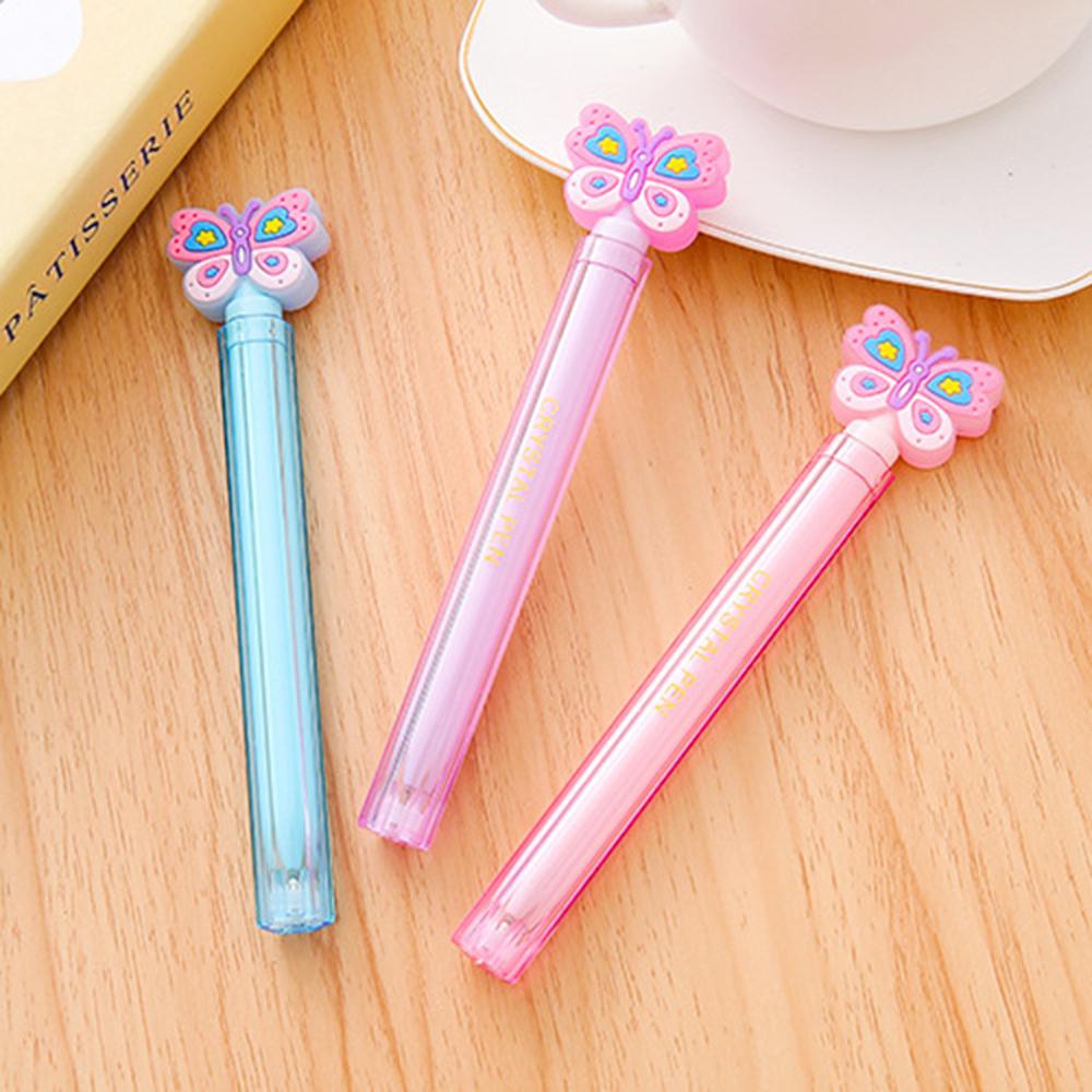 1 Stück Schreibwaren süße Kawaii Schmetterling Gel Stift schöne Schule Officel Supplies Geschenk
