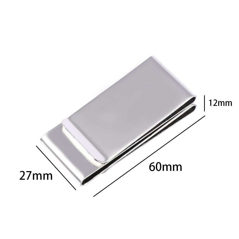 1Pc Stainless Steel Metal Money Clip Dollar Design Fashion Simple Silver Dollar Cash Clamp Holder Wallet For Men Women