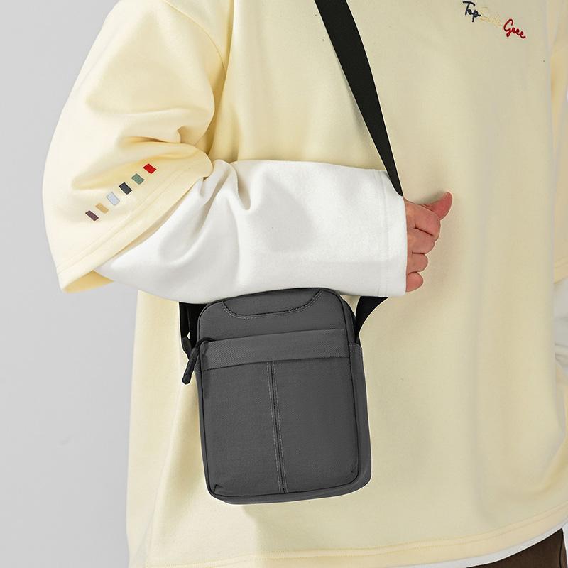 Nylon Crossbody Bag Multi-Pocket Design Men's Casual Daily Outdoor Messenger Bag