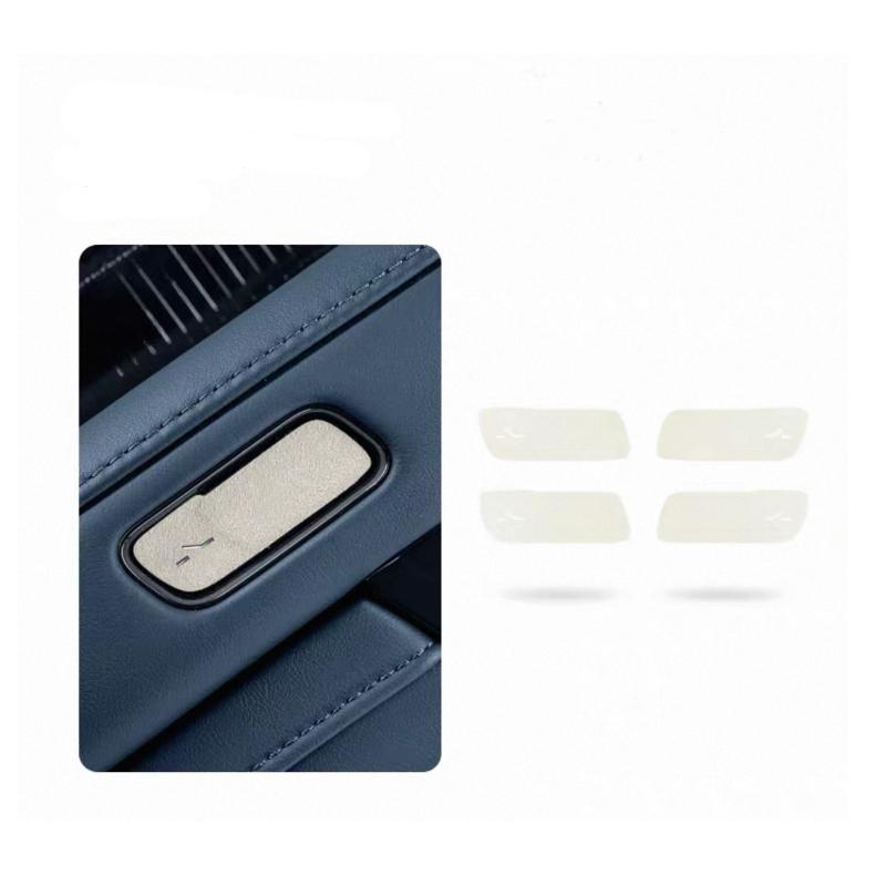 For Zeekr 9X 2025 2026 Door Switch Button Suede Protective Sticker Interior Parts Accessories