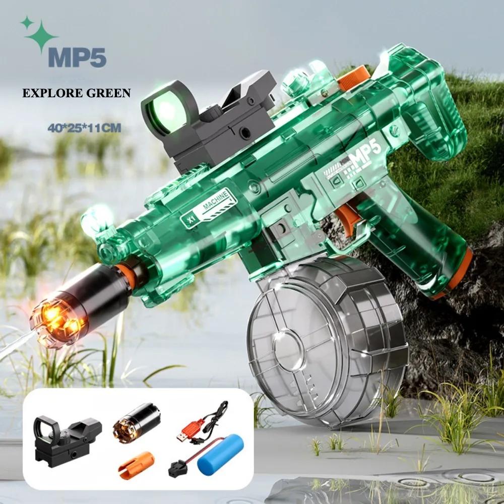 Large Capacity Full Auto Electric Water Gun High Pressure Shooting Toy for Beach and Pool Water Battles Perfect Gift for Kids