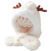 Crăciun Copii Fete Băieți Copii mici Bebeluși Iarnă Pălărie caldă Drăguț Cerb Elan Antlers Esarfă cu glugă Earflap