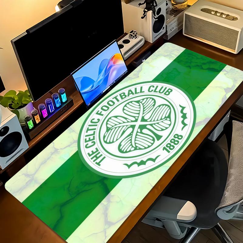 Celtic FC Print Cushion Non-slip Laptop Tablet Big Mousepad XXL Mat Mini PC Playmat With Lock edge