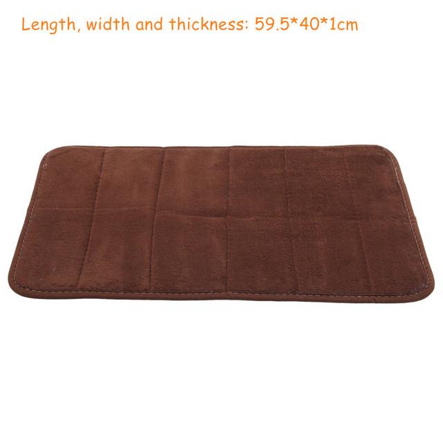 Covorașe de baie din spumă absorbantă de apă în formă de U, covoraș de toaletă, baie, fleece coral, covor anti-alunecare, podea de toaletă, decor pentru casă, de uz casnic