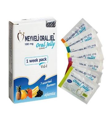 Angereichertes Gel. Fruchtgeschmacks-Gel für den Mund