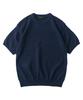 ANALOG MOOD Airy Cooling Round Short Sleeve Knit (Navy)