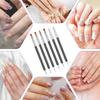 6 Pcs Double-Ended Nail Art Brush Kit, Art Nail Dotting Tools with Fine Brush Head Design Nails Liner Builders Gel Brushes Nails Dotting Pen for Gel