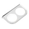 2 Hole Gauge Panel Gauge 2?116 Inch 52MM Universal Metal Car Meter Mount Instrument Panel Silver