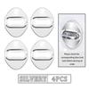 ACS2   4Pcs Stainless Steel Car Door Lock Cover Case Stickers Accessories For Toyota Alphard Vellfire 2003-2011 2012 2013 2014 10 20