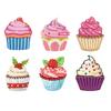 6Pcs Acrylic Cute Cupcakes Diamond Painting Fridge Magnets Diamond Art Refrigerator Magnets Sticker for Beginners
