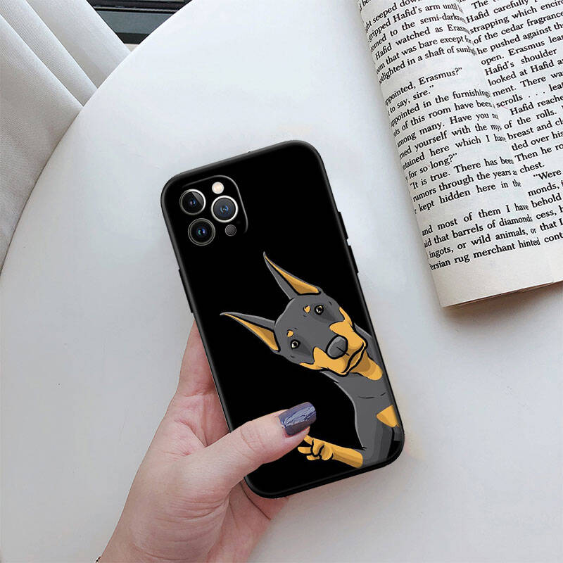 MH42 Dobermann Dog Phone Shell for Samsung S20 S21 S22 S23 S24 FE Ultra Plus Lite S21S A55 A07 A17 F06 F16 M06 M16 M56 A36 A37 A57