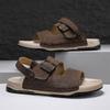 Fashion Summer Men's Casual Sandals Outdoor Anti-Slip Thick Sole Walking Shoes Comfortable Slip On Beach Shoe for Men Slippers Mocassins