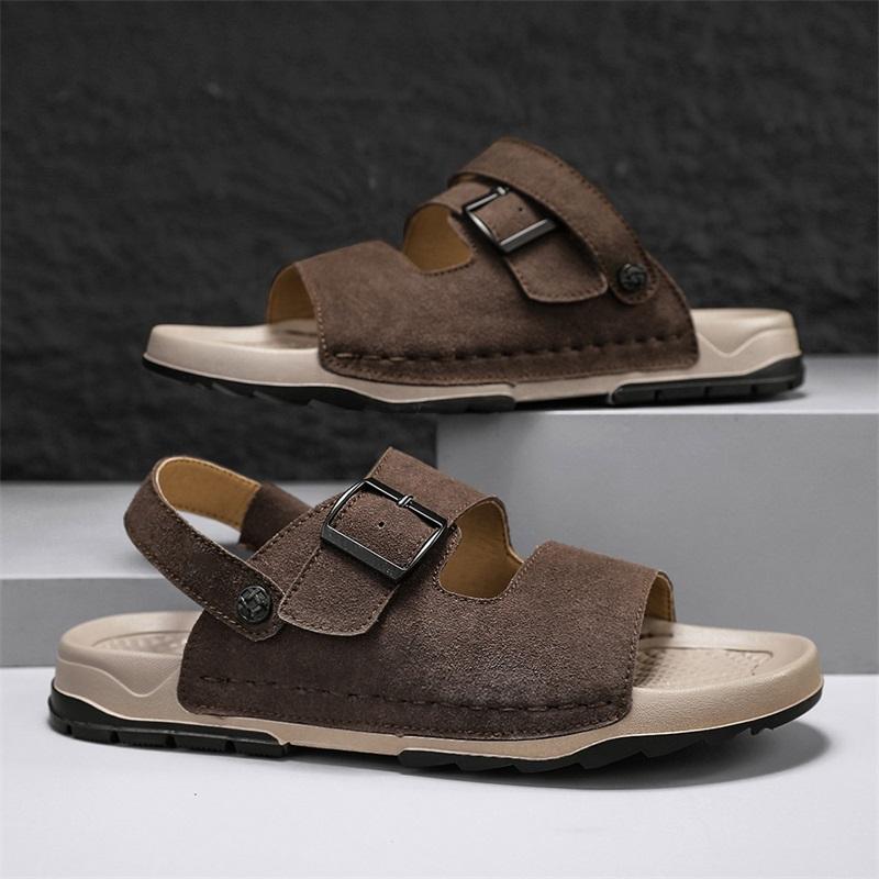 Fashion Fashion Brand Men's Breathable and Anti Slip Sports Roman Shoes Summer New Men's Outdoor Comfortable Thick Soled Beach Shoes