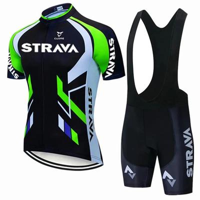 Summer Outdoor Cycling Suit Short Sleeve Set Suction Drain Shuangbike Suit Short Comfortable Cycling Suit Set
