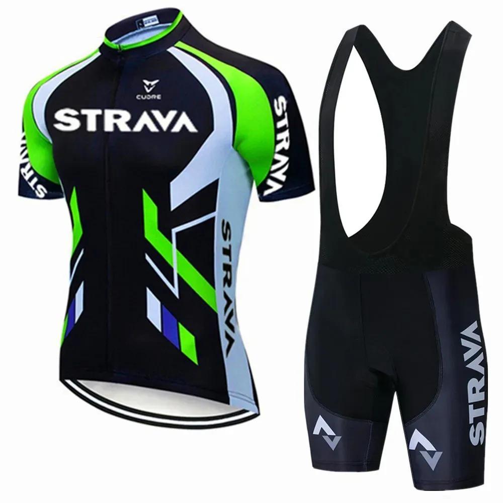Summer Outdoor Cycling Suit Short Sleeve Set Suction Drain Shuangbike Suit Short Comfortable Cycling Suit Set