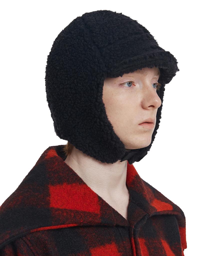 TRUNK PROJECT Shearing Aviator Hat_Black