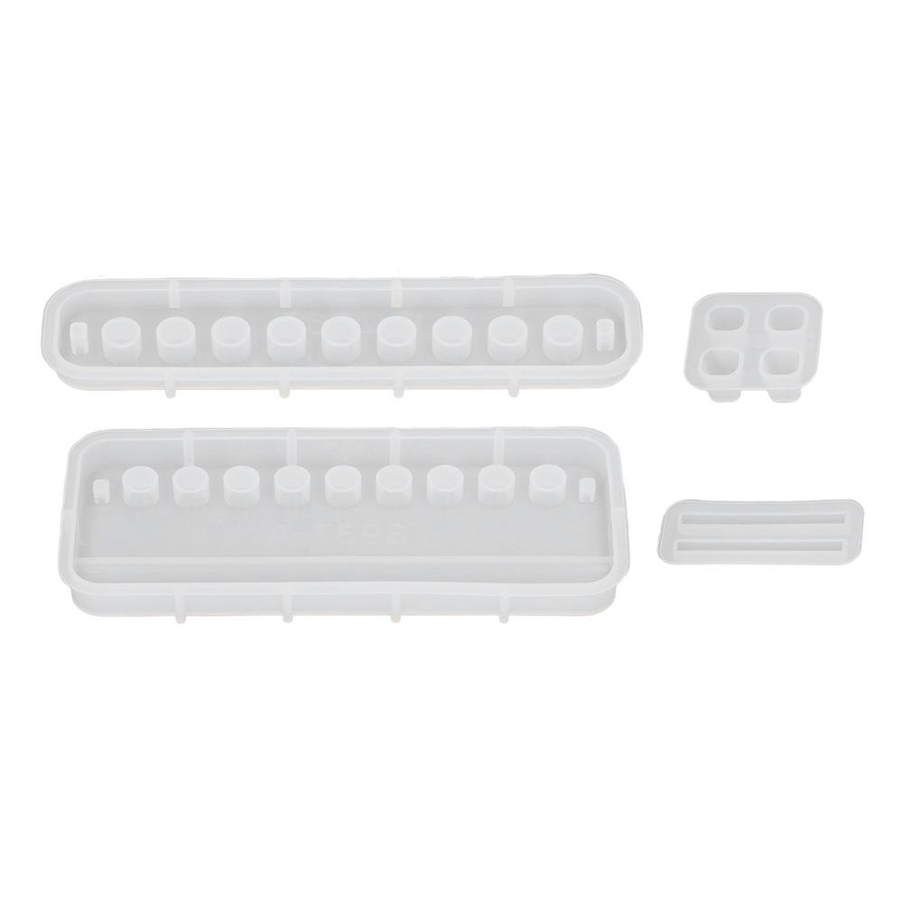 4pcs Silicone Material Pencil Storage Rack Mold Desktop Organizer Mold For DIY Crafts