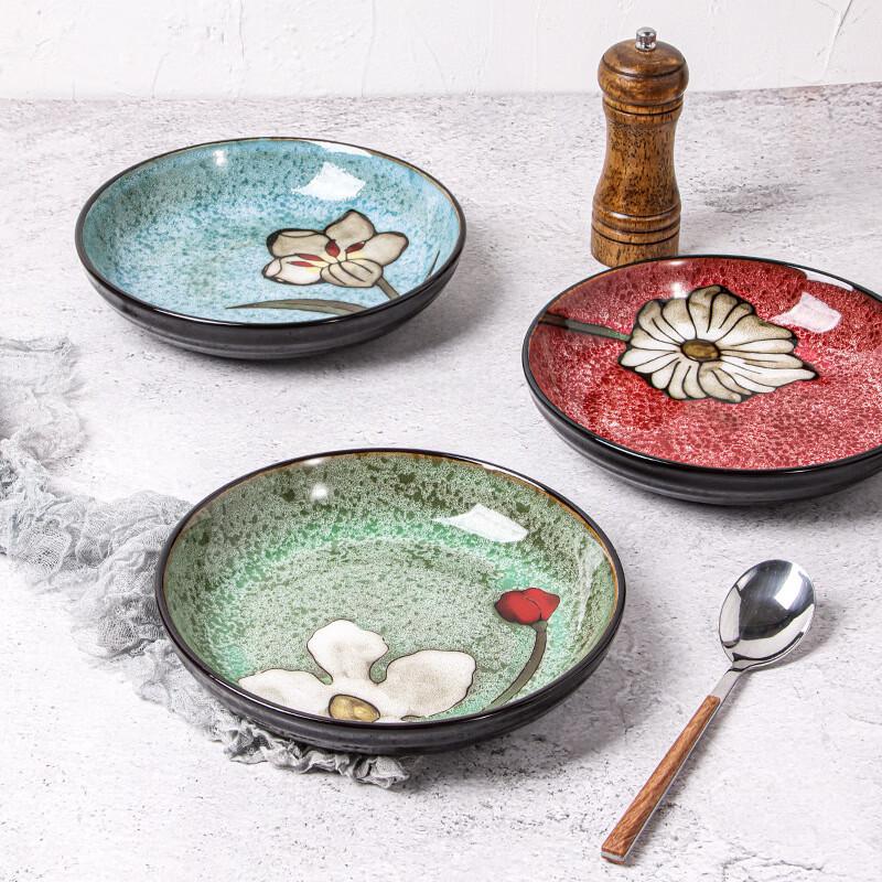 Zhi Shi Underglaze Hand-Painted Ceramic Dish