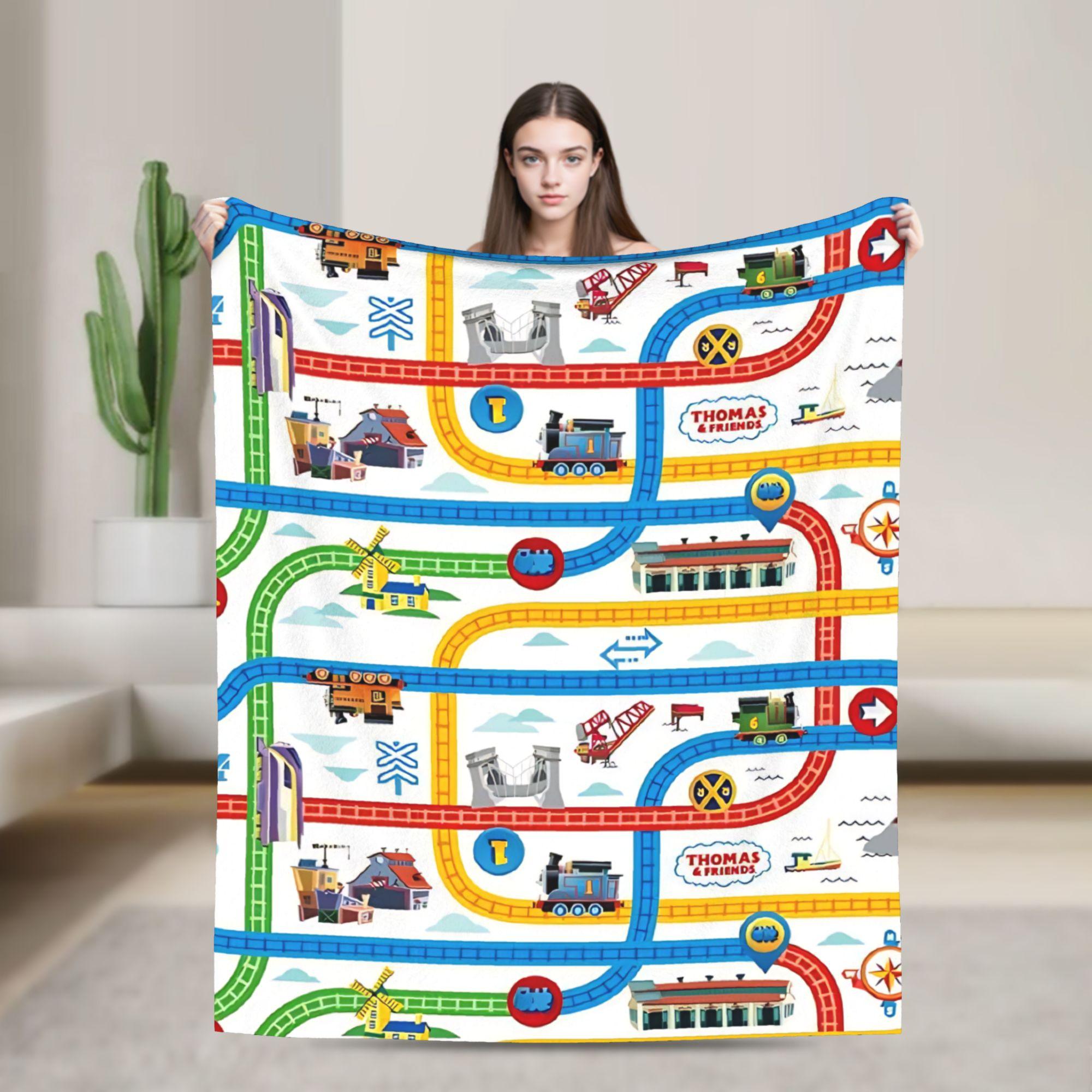 

T-Thomas The Train Friends Blankets Quality Soft Throw Blanket Winter Camping Couch Chair Funny Bedspread 30x40in