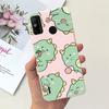 For Tecno Spark 6 Go Case KE5j KE5k Cute Astronaut Cat Night View Cover Liquid Silicone Phone Cases For Spark 6GO Bumper Fundas