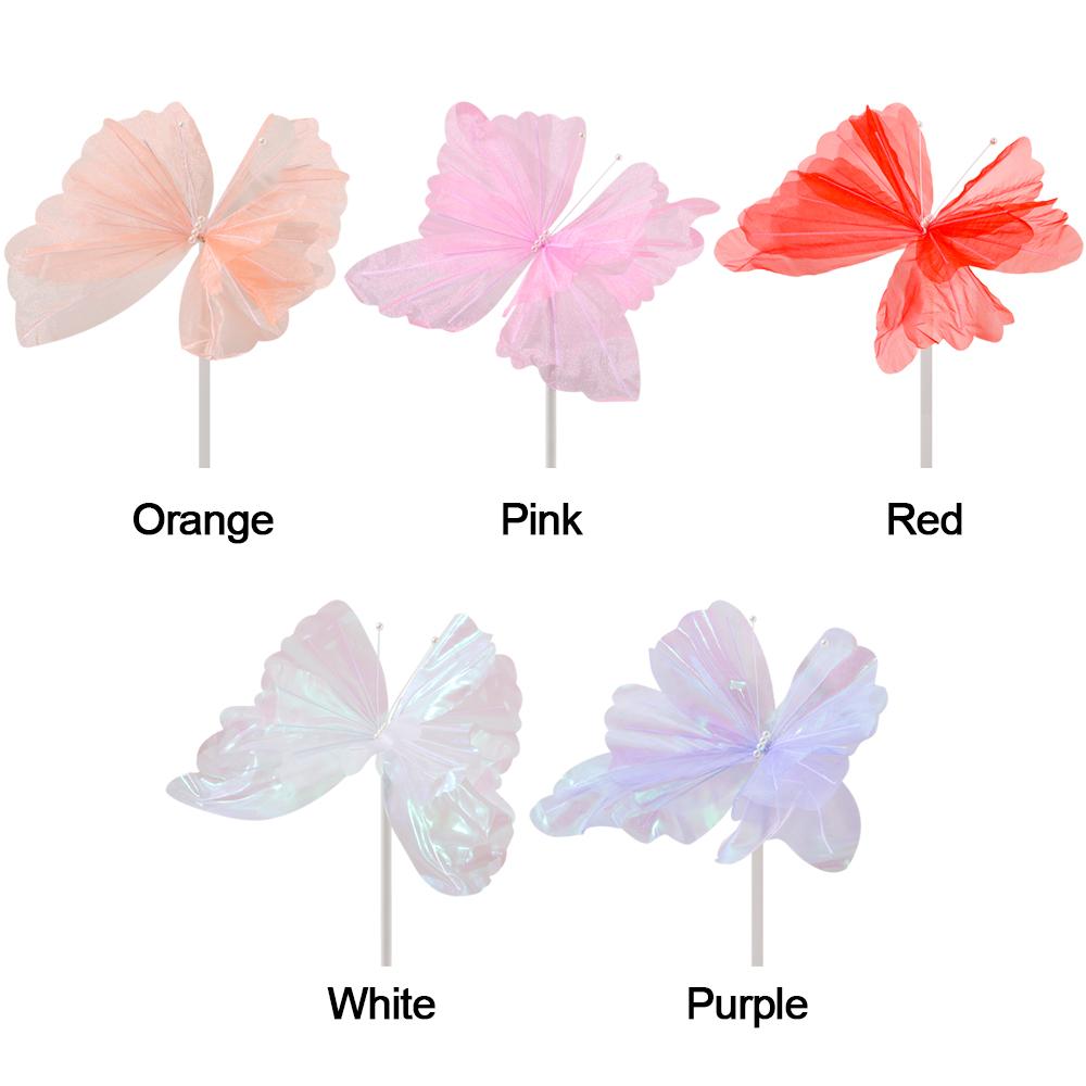 Bunte Große Schmetterling Seide Foto-Requisiten NEU Künstliche Schmetterling Blumen Garten