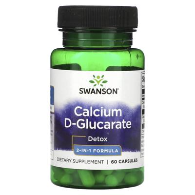 Calcium d-Glucarate, Detox, 2-In-1 Formula, 60 Capsules