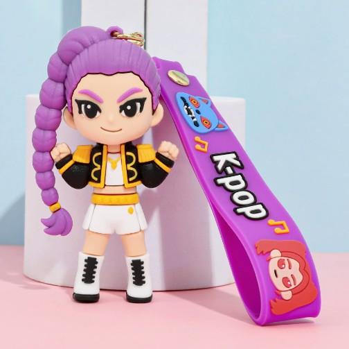 

Hot Latest KPOP Demon Hunter Girls Group Keychain Popular Girls Group Keychain Pendant Decorative Tiny Present