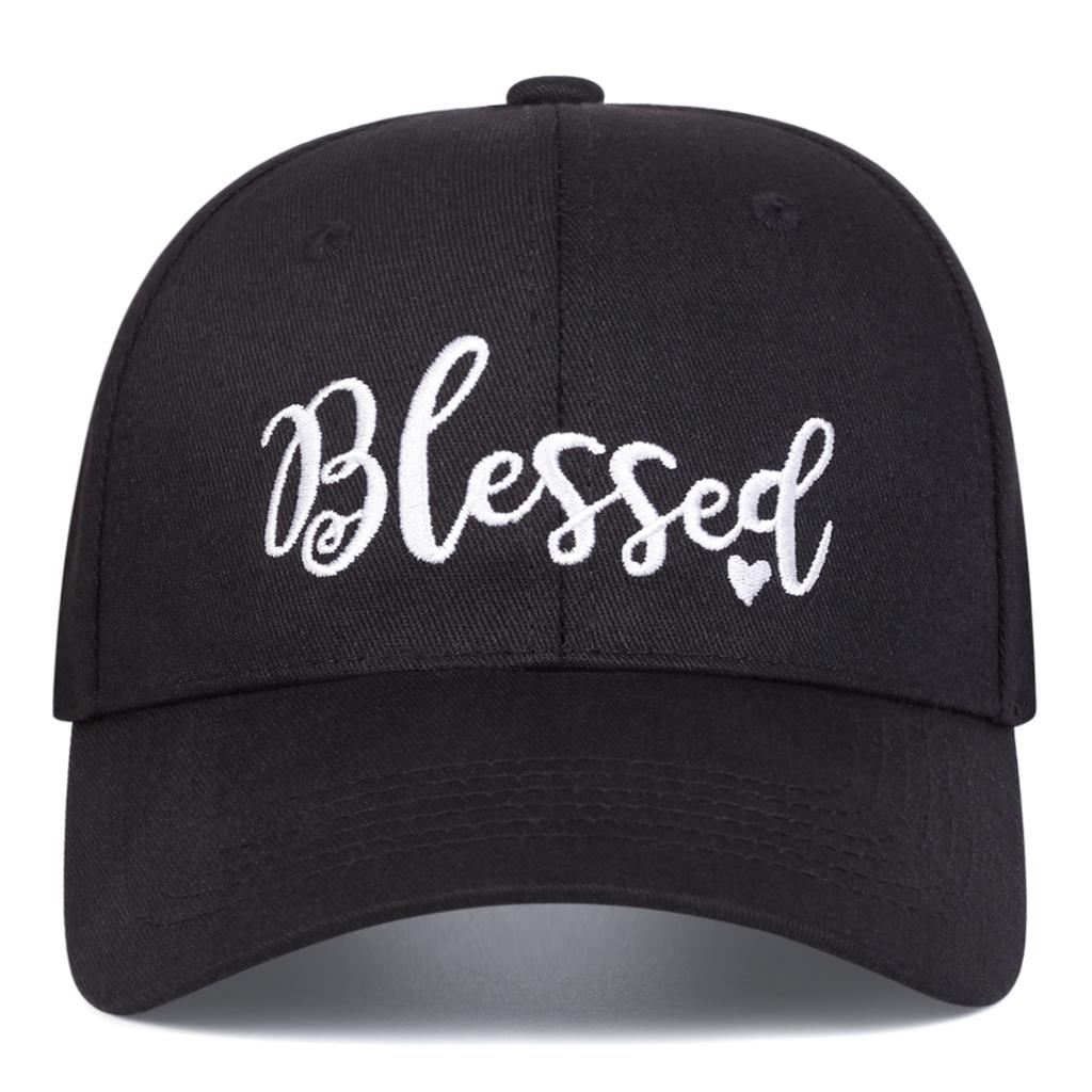 Unisex Blessed Love Embroidery Baseball Caps Spring Autumn Outdoor Adjustable Casual Hats Sunscreen Hat