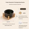 Non-Tip Ceramic Cat & Dog Bowl Set - Easy To Clean, Two-in-One Design