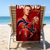 1pc Haaland4 Beach Towel, Beach and Seaside Swimming Pool Equipment, Fashion Pattern, Rectangular, Travel Essentials