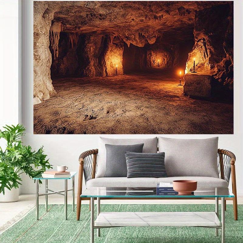 1 Uds. 2D Background Cloth "Magnificent Cave Foam Background Cloth, Perfect Creation of Halloween Atmosphere" - Party Banner