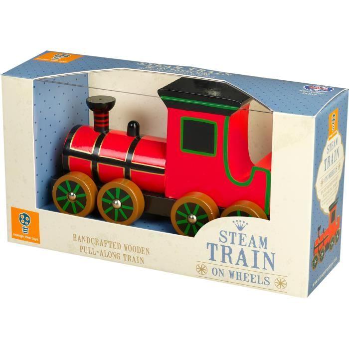 Orange Tree Toys Pull-Along Toy Steam Train