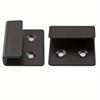 6PCS Black Stainless Steel Tile Display Hook, Wall Mounted Shelf Bracket for Mirror Photo Frame