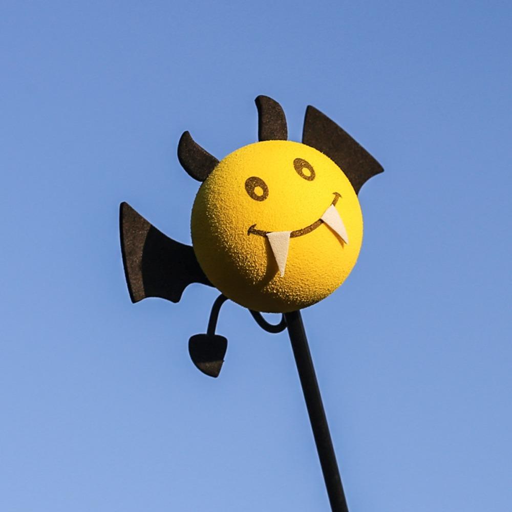 Happy Face Honey Bee Car Antenna Toppers Cartoon Car Antenna Decorations Car Bat Antenna Toppers
