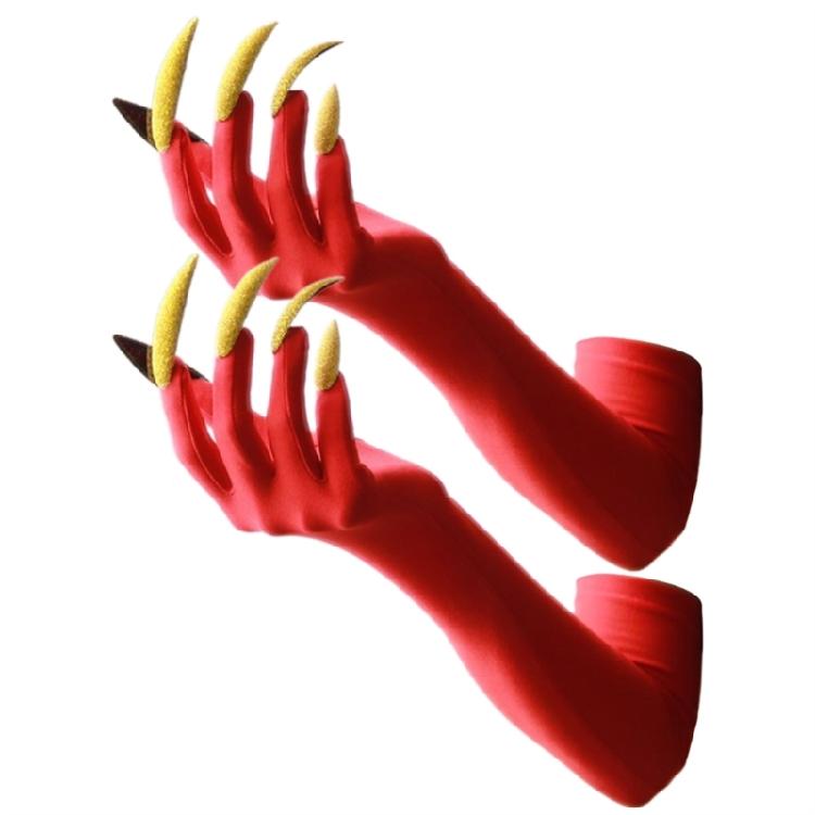 Lange Nägel Handschuhe Elastische Pfoten Armhandschuhe Für Punk Outfit Kostümpartys Abendveranstaltung Anzieh Zubehör Armschmuck