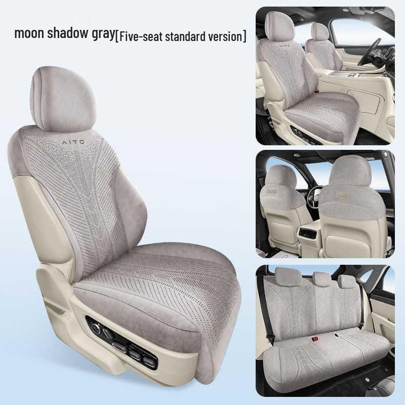 AITO M9 Uniwersalna Poduszka na Fotel Samochodowy - Pokrowiec Półotaczający z Zamszu na Cztery Pory Roku