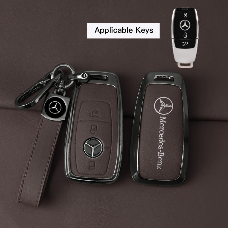 GLC GLB Auto Leder Schlüssel Vollhülle Schale Halter Schutzhülle Für Mercedes Benz AMG W204 W205 W203 W211 W212 W213 W201 W210 W