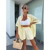 Western Style New Fashion Casual Loose Short sleeve Shirts Shorts Set Shirt Shorts Suit Set