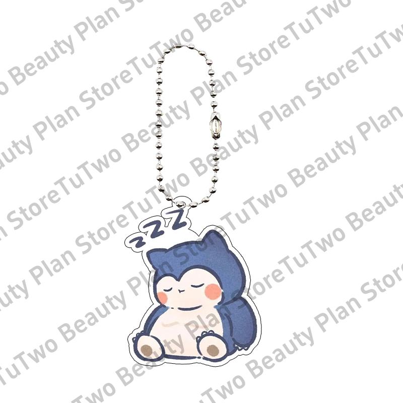 Cartoon Cute Anime Keychain Key Chain Mewtwo Gengar Charizard Jolteon Couple Figure  Car Keyring Pendant Decoration Bag Toys