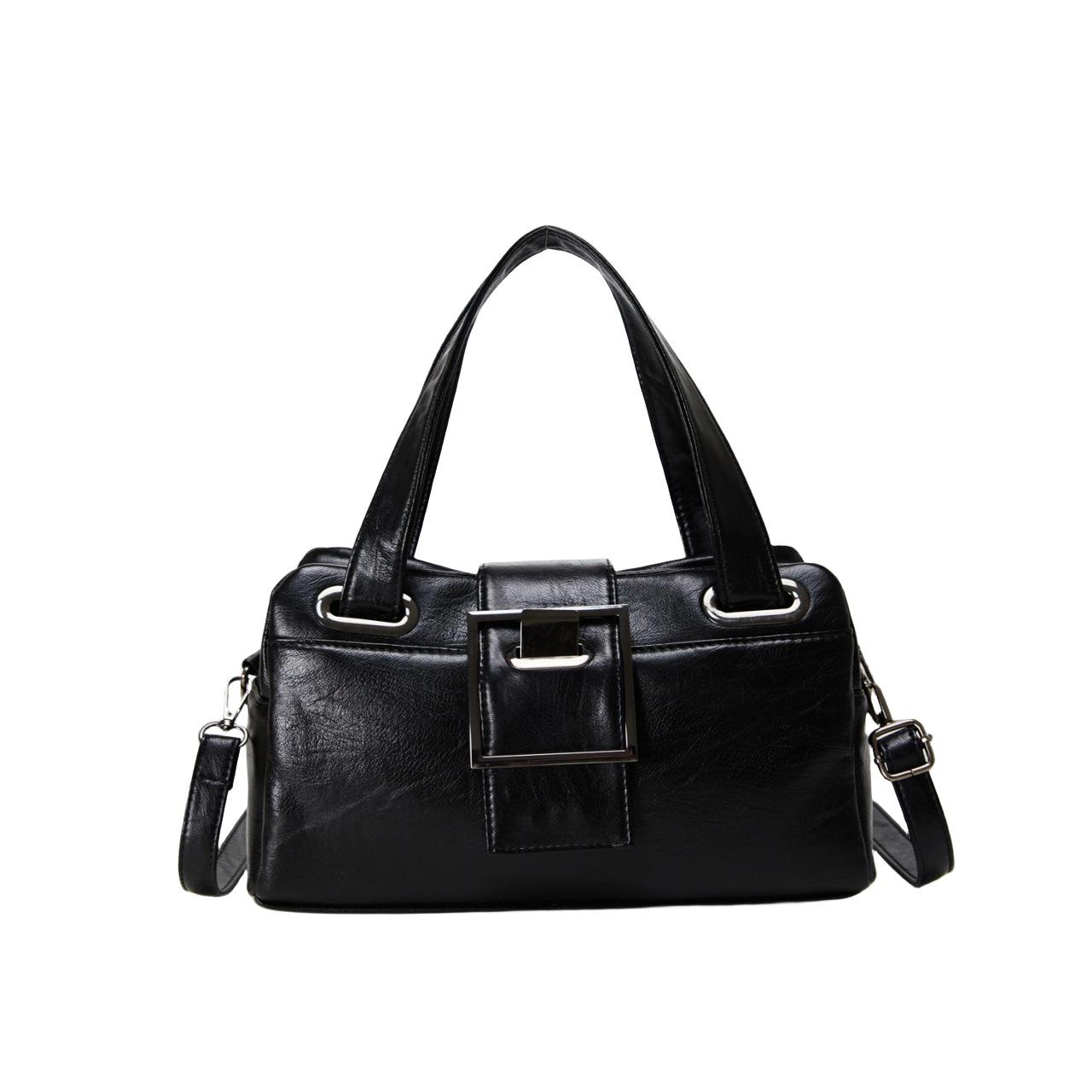 Стильная женская сумка, модная сумка-подушка, сумка через плечо для женщин среднего возраста чёрный