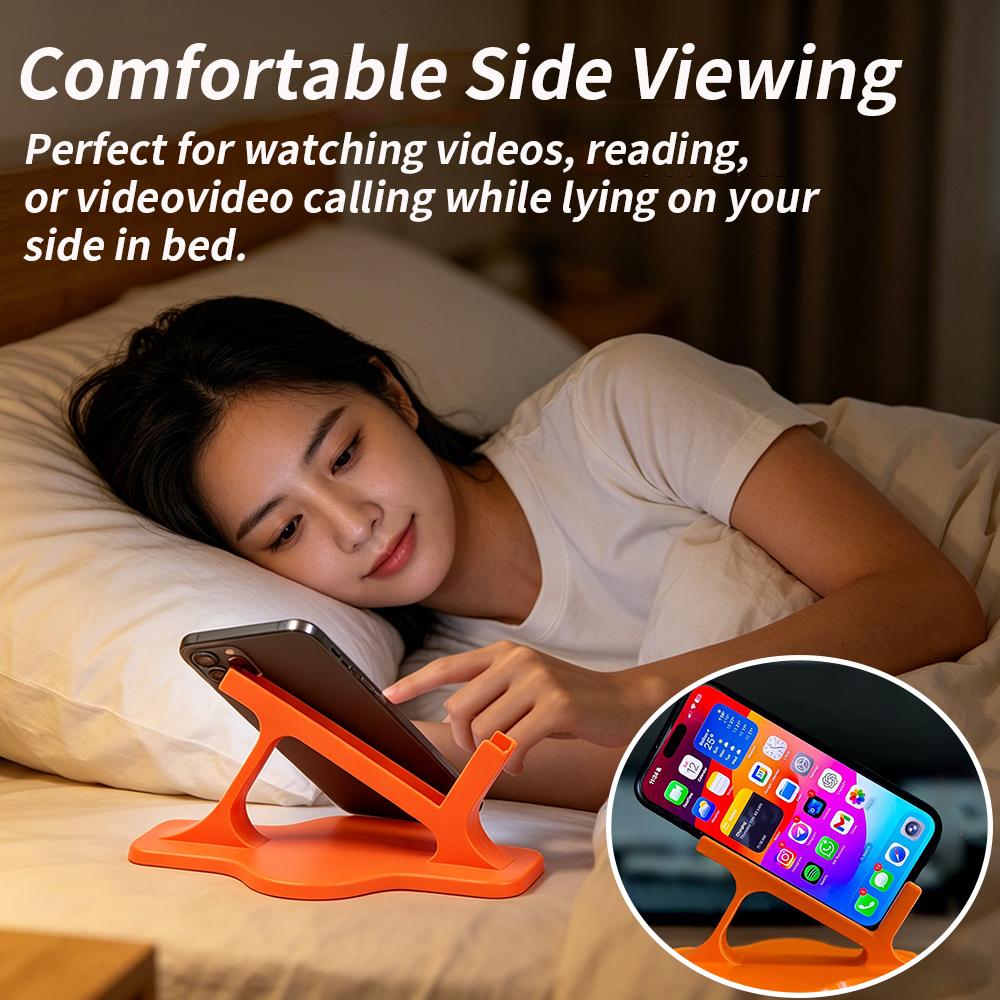 Bed Lazy Phone Stand Side Lying Ergonomic Stable Phone Holder Hands-Free Viewing Universal Bracket Perfect Bedtime Entertainment