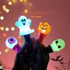 Halloween Glow Stick Pumpkin Ghost Handheld Kids LED Toys Halloween Props Small Gift Glitter Stick Party Decorations
