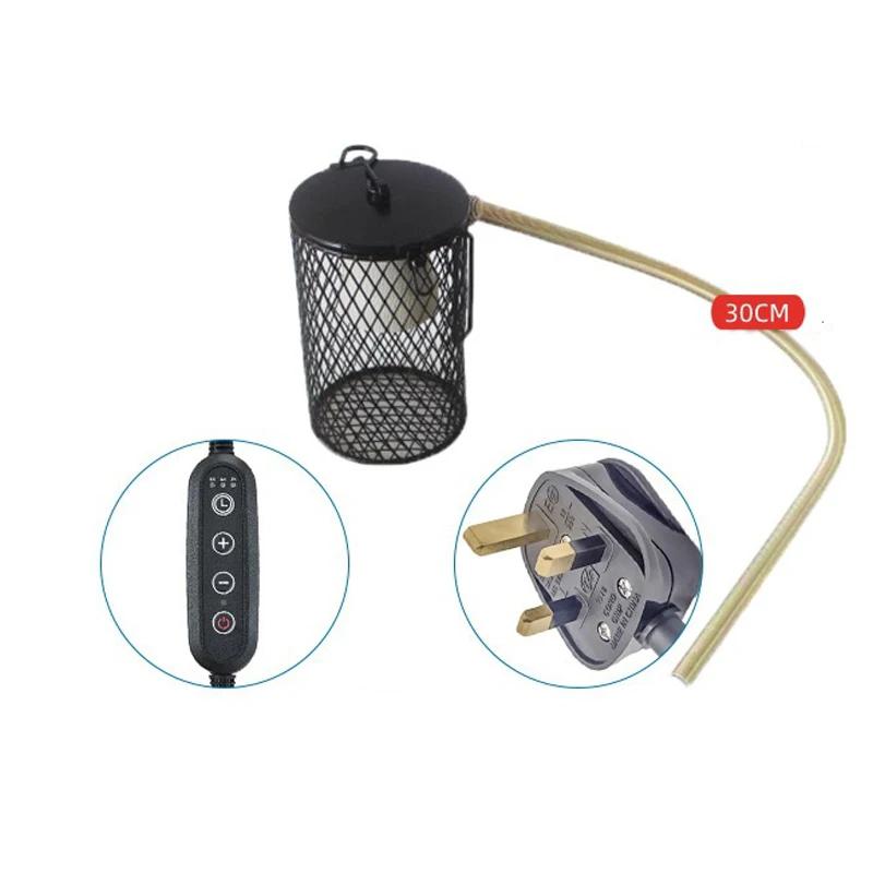 Pet Parrot Ceramic Heating Lamp Cage Turtle Lizard Reptiles Warm Lamp Anti-Bite Anti-Scalding Insulation Lamp US/EU/UK/AU Plug
